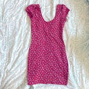 Kimchi Blue Pink Floral mini dress XS like new